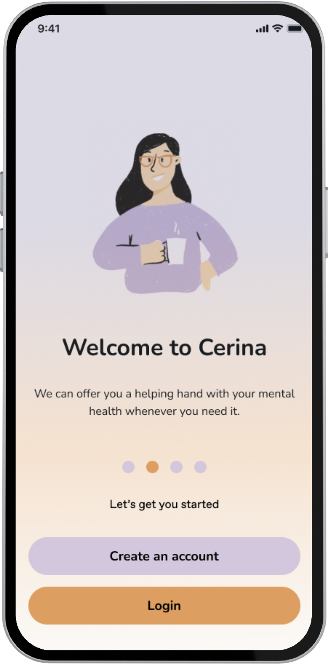 Phone with Cerina App